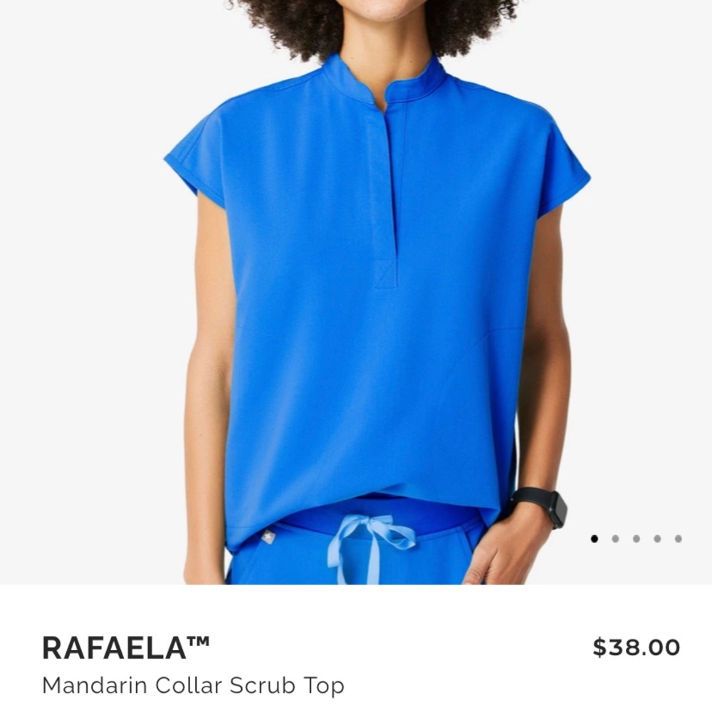 Figs Royal Blue XL Rafaela Scrub top